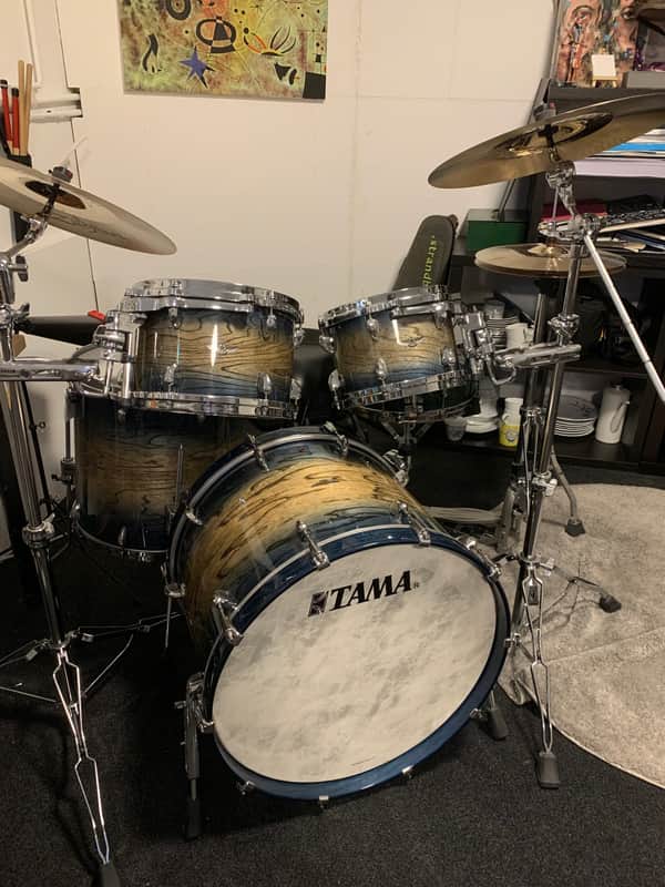 Tama STAR Drums 2022 - Walnut light brown and blue image 1