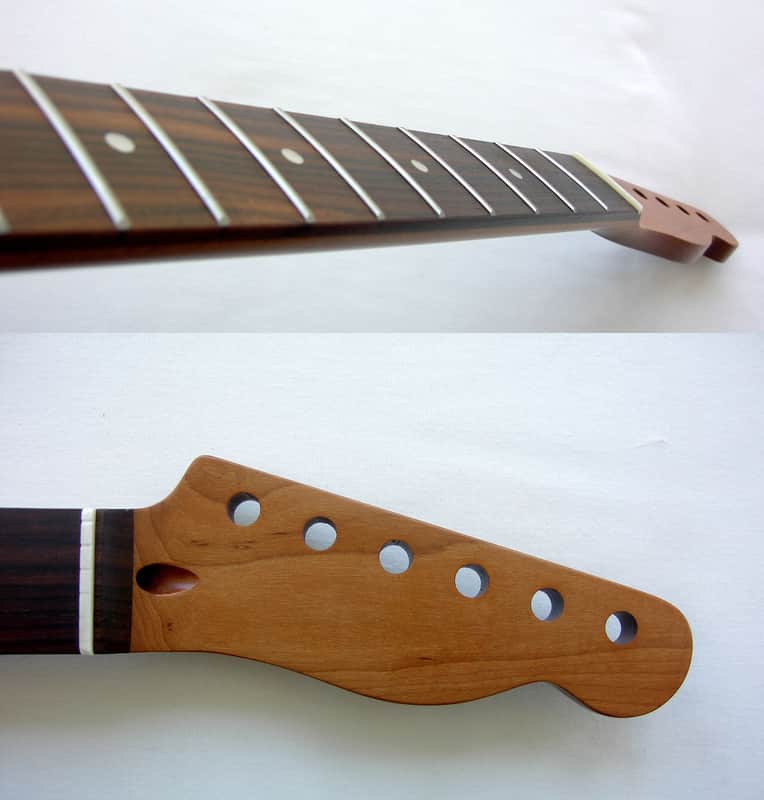 Roasted Telecaster Guitar Neck/Maple Rosewood / 22-Med Jumbo Frets w/Warmoth Bone Nut / TELE (fits Fender image 1