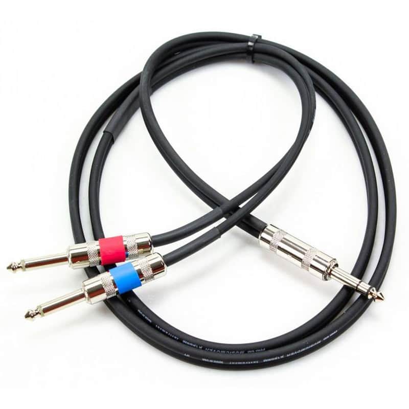 ProCo Excellines IPBQ2Q-3 1/4" TRS Male to Dual 1/4" TS Male Insert Cable, 3ft image 1