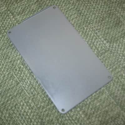 used vintage DOD Performer Series BOTTOM PLATE ( screw holes are on 4 corner areas) NO: pedal/other parts - early 1980s - Metal Plate has Silver & Gray Finish / Stiff Black Rubber Padding (padding has ridges) has Label, underside sanded & repainted gray image 13