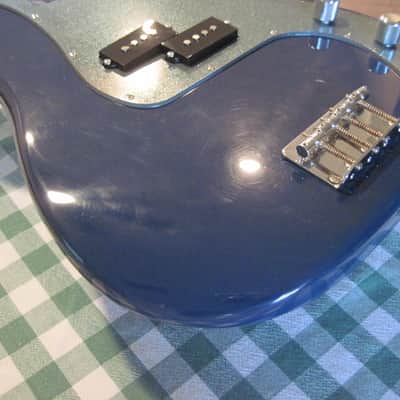P Bass Squier Affinity Precision Bass Body, Blue-cool pickguard & mods! Alder image 4