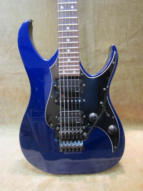 1991 Fender Heartfield Talon II Electric Blue Floyd Rose & Dimarzio's Orig Case Free US Shipping! image 1