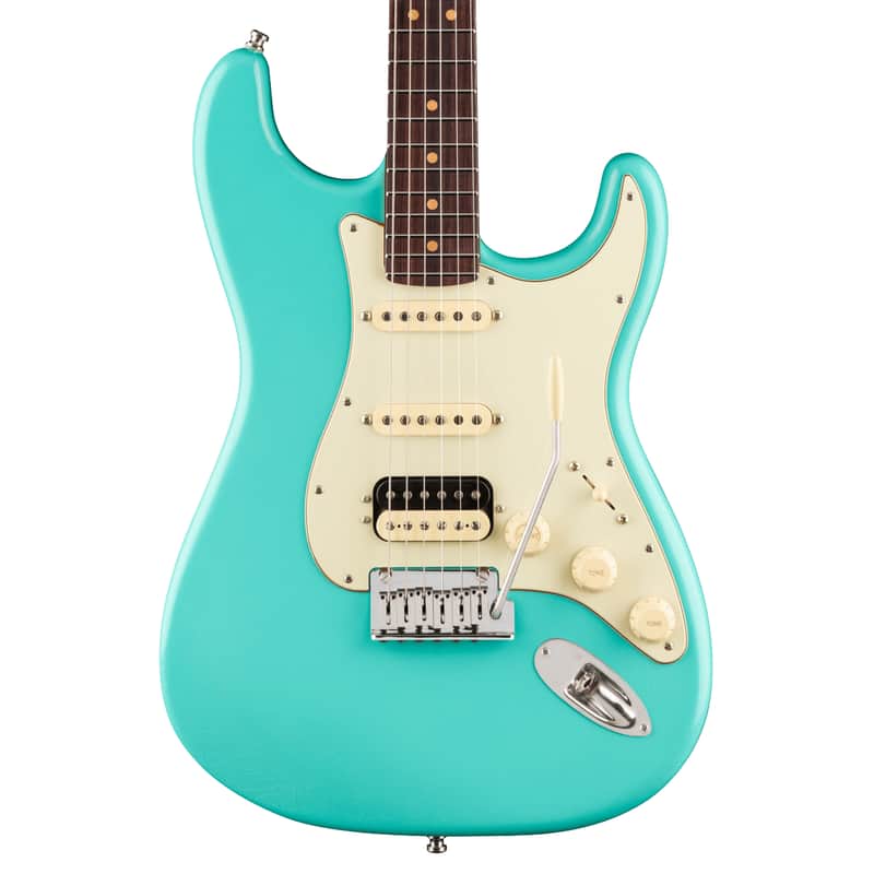 Fender American Ultra Luxe Vintage '60s Stratocaster HSS Rosewood Sea Foam Green w/case image 1