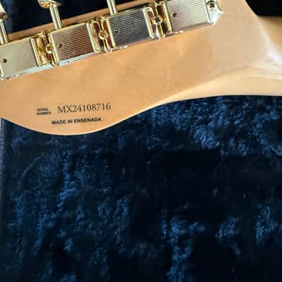 Fender Buck Owen’s Signature Telecaster MX24108716 - striking Red, Silver, and Blue Sparkle flake polyester finish. image 5