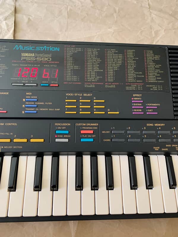 Yamaha PSS-580 PortaSound Music Station FM synth1990s VGC | Reverb