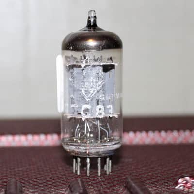 TELEFUNKEN <> 12AX7 ECC83 RIBBED PLATES RING GETTER PERFECT BALANCE TEST NOS+ VINTAGE 1960's image 1