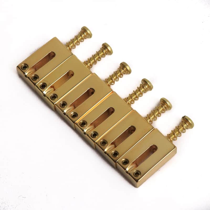MannMade USA Bridge Saddles  - Gold - 2-1/8" Spacing image 1