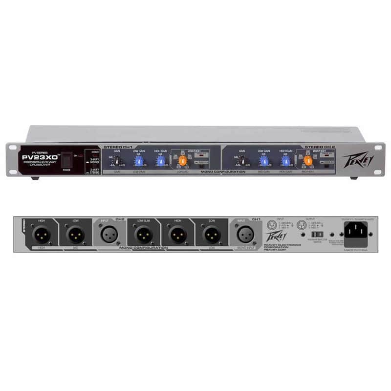 Peavey PV 23 XO Rackmount 2-Way Stereo/3-Way Mono Crossover image 1