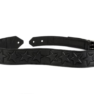 Al Bane For Leather - Blackstar 3" Leather Guitar Strap - Black / Black image 3