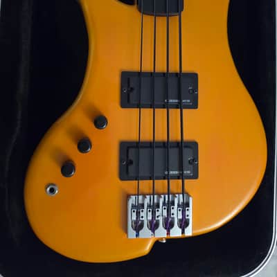 Moses graphite Seymour Duncan Basslines ABM Hipshot Lefty fretless bass 2000s - Yellow image 2