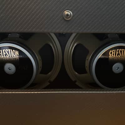 Bad Cat Hot Cat 2x12" Guitar Speaker Cabinet 2022 - Present Black with Silver Speckled Grille image 2