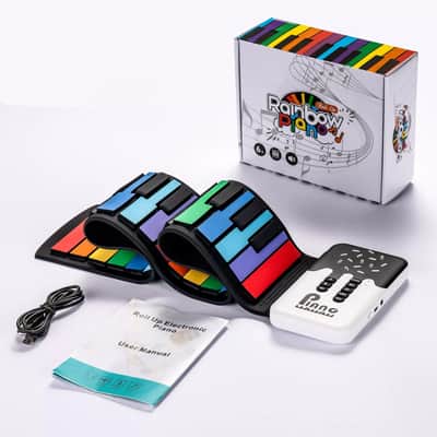 POGOLAB 49 Key Digital Electric Foldable Piano Roll Up Keyboard Rechargeable image 10