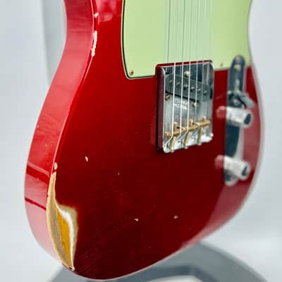 Fender USA Custom Shop 1963 Telecaster Relic'd Candy Apple Red Serial#: CZ589852 image 4