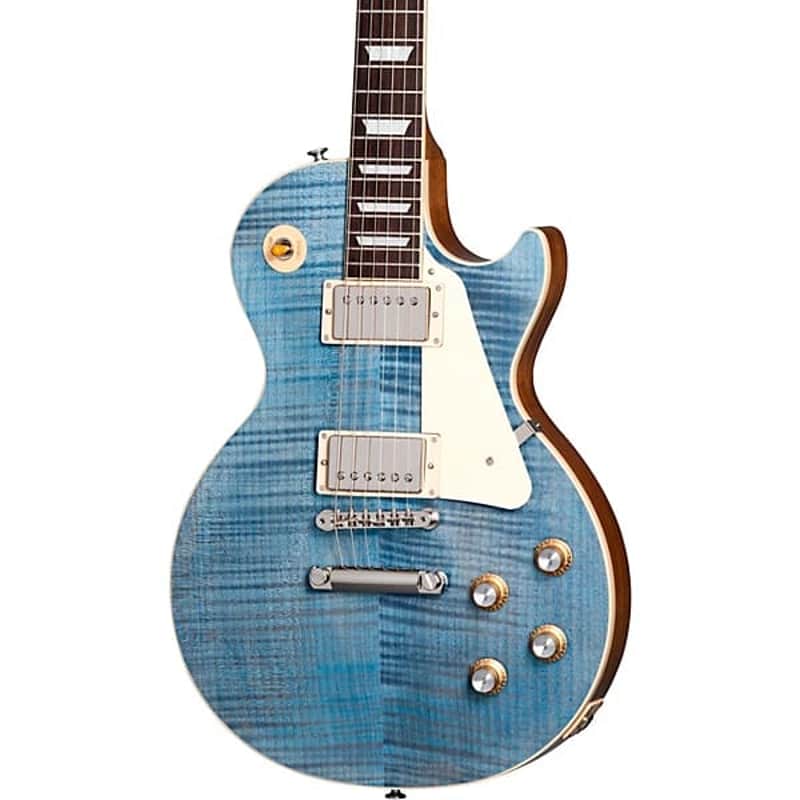 Gibson  Les Paul Standard '60s Figured Top Electric Guitar  2024 - Ocean Blue (BEST SELLER ) image 1