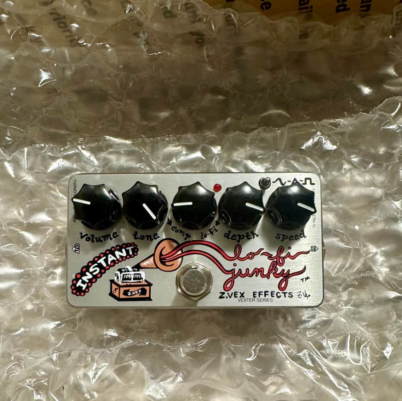 Zvex Vexter Series Instant Lo-Fi Junky Chorus/Vibrato 2010s - Silver with Graphic image 1