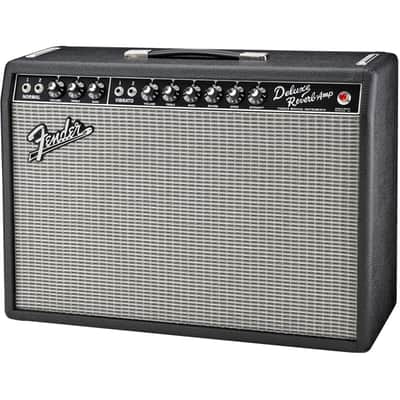 Fender '65 Deluxe Reverb Electric Guitar Tube Combo - Black, 22 Watt image 6