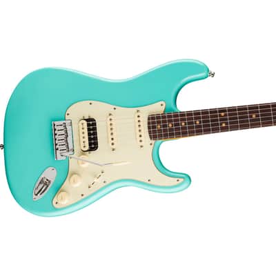 Fender American Ultra Luxe Vintage '60s Stratocaster® HSS, Rosewood Fingerboard, Sea Foam Green Electric Guitar image 3