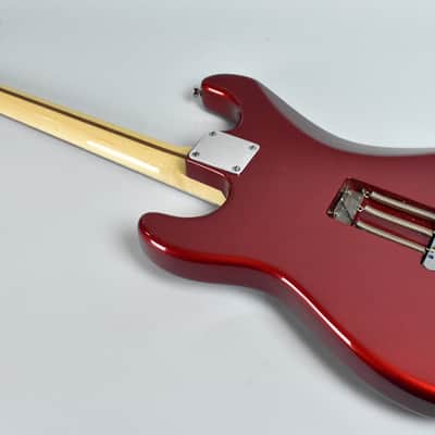 1980's Schecter "Strat" Style Electric Guitar Candy Apple Red w/HSC image 9