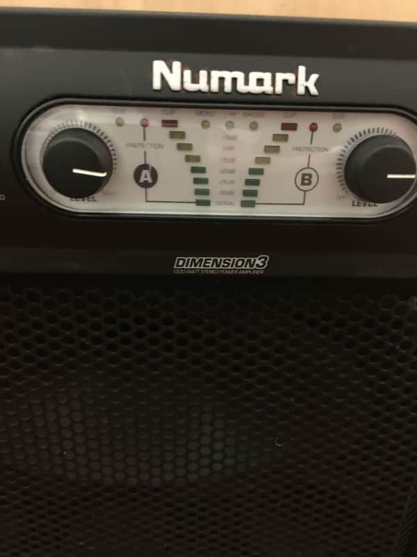 Numark Dimension 3 Power Amp 1300 watt Black image 1