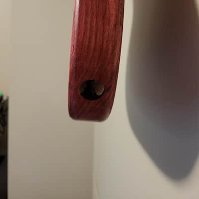 Unbranded Tele style Solid Ash, chambered with a 1/4" Oak top, Clear coat over stain Clear coat over stain image 5