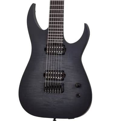 Schecter Keith Merrow KM7 MKIII Electric Guitar, 7-String, Tri-Black Burst image 1
