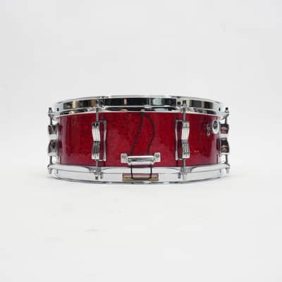 LUDWIG 70s JAZZFEST 14"x 5" SNARE DRUM 1970s - Red Sparkle image 4