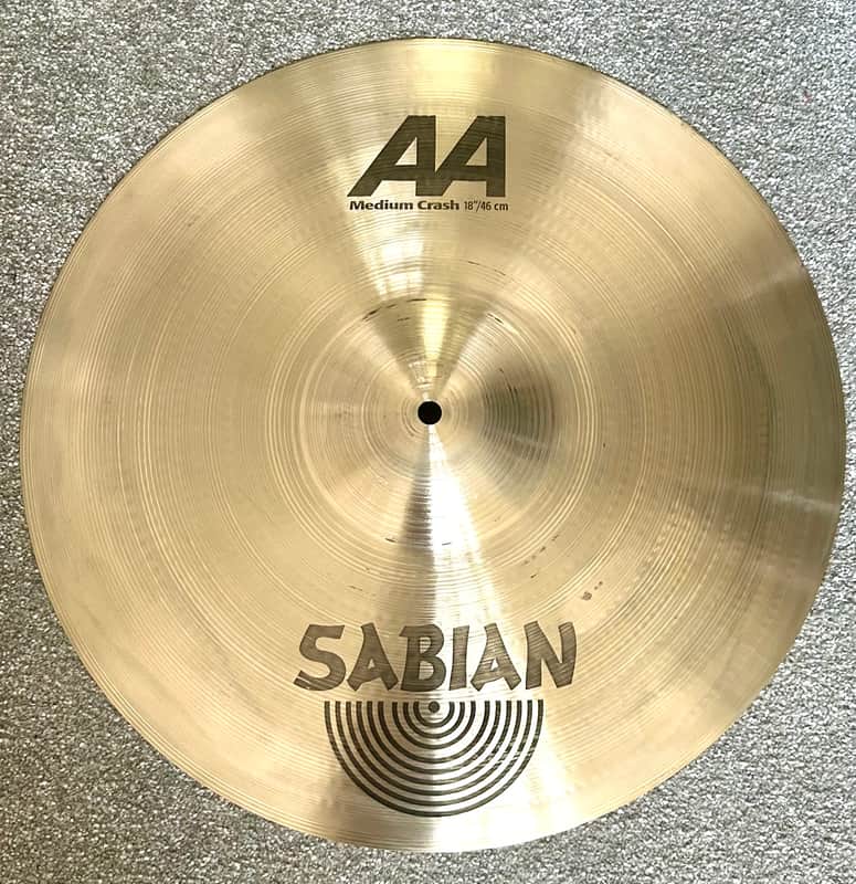 Sabian 18” AA medium Crash Cymbal 2000’s - Brilliant image 1