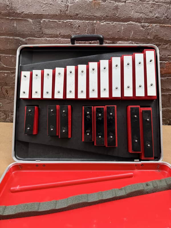 Rhythm Band Glockenspiel Bell Kit 2-Octave Chromatic Set w/ SKB Hard Case & Mallets - Korea image 1
