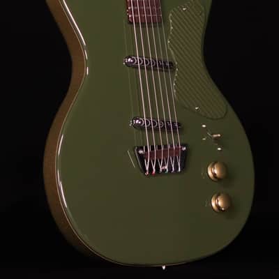 Danelectro Dan O. Cool Baritone Electric Guitar, Green image 4