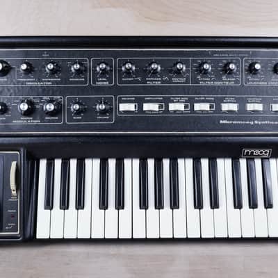 Moog MicroMoog 1975 Black Vintage 32-Key Monophonic Analog Synthesizer image 17