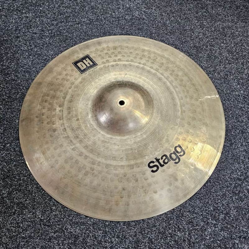 Ride Cymbal 20" Stagg Double Hammered Bronze Rock USED! RKDHR210426 image 1