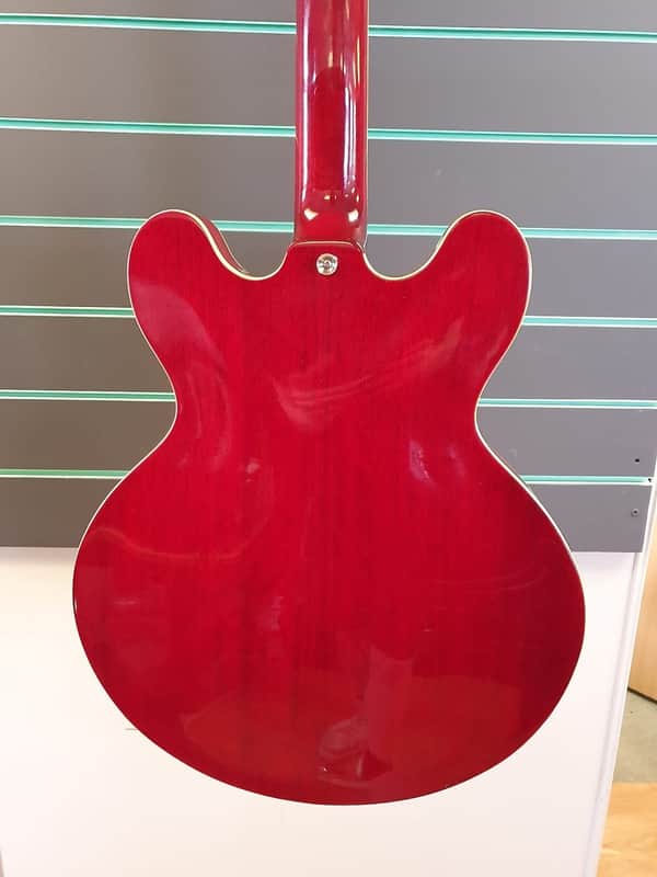Samick SAN 450 1994 Cherry Red Semi Hollow Electric Guitar | Reverb