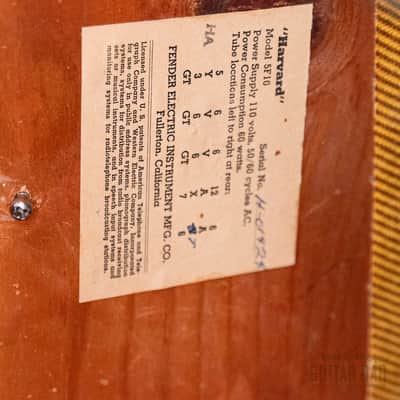 1958 Fender Harvard Narrow Panel Tweed 5F10 Vintage Tube Amp w/ Jensen P10R, Collector-Grade image 14