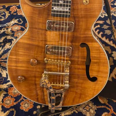 Framus AK74 Custom Shop Lefty  2007  Flame Koa Solid Top image 6