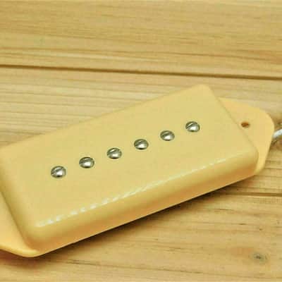 G.M. P90 DOG EAR NECK PICKUP Cream CERAMIC MAGNETS image 7
