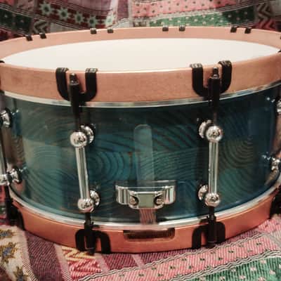SSS Solid Shell Shop Custom Snare Drum - 2026 - Blue image 5