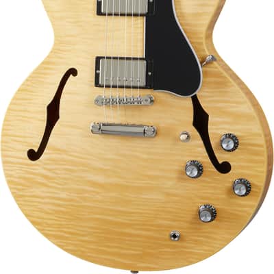 Gibson ES-335 Figured Semi-Hollow Electric Guitar, Rosewood Fingerboard, Antique Natural image 1