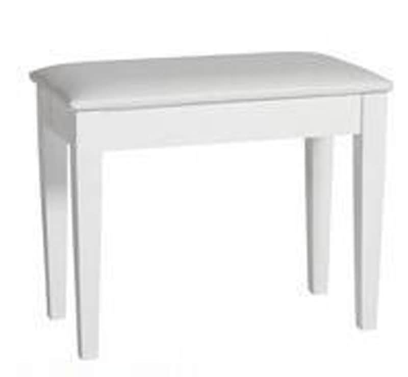 Korg PB-KRG-WH (White) Piano Bench with Openable Storage Compartment image 1