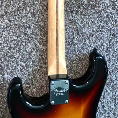 2002 Fender Stratocaster Electric guitar Made in the usa tweed Hardshell case image 11
