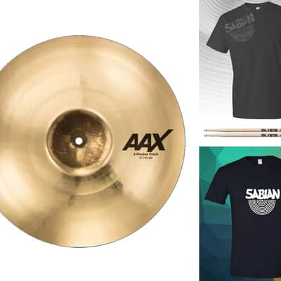 Sabian AAX 17" X-PLOSION Crash Cymbal Brilliant | Bundle & Save | Made in Canada | Authorized Dealer image 1