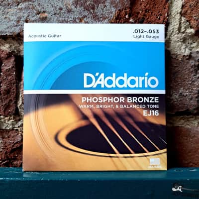 D'Addario Phosphor Bronze | (12-53) Light Gauge Acoustic Guitar Strings