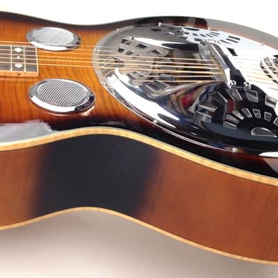 Gold Tone PBR-D/L Paul Beard Signature Series Resophonic Deluxe Roundneck Resonator Guitar w/Hard Case For Left Handed Players image 4