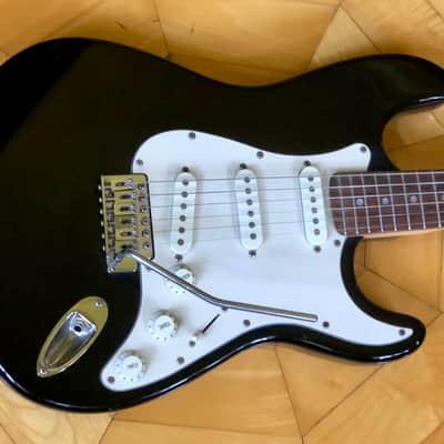 100% Original Vintage Spectrum Stratocaster Style Black Electric Guitar image 3