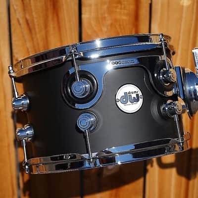 DW Design Series Black Satin 6.5" x 10" Maple Shell Tom | 10" Tom image 1