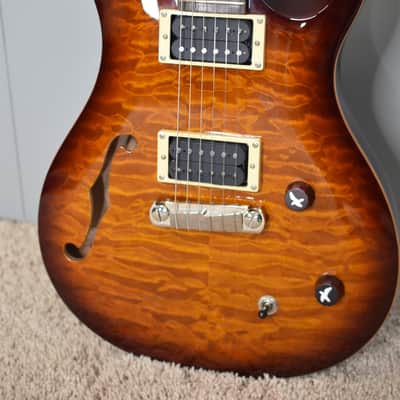 PRS SE Custom 22 - Quilt Top - Semi-Hollow - Sunburst - w/ PRS Gig bag image 3