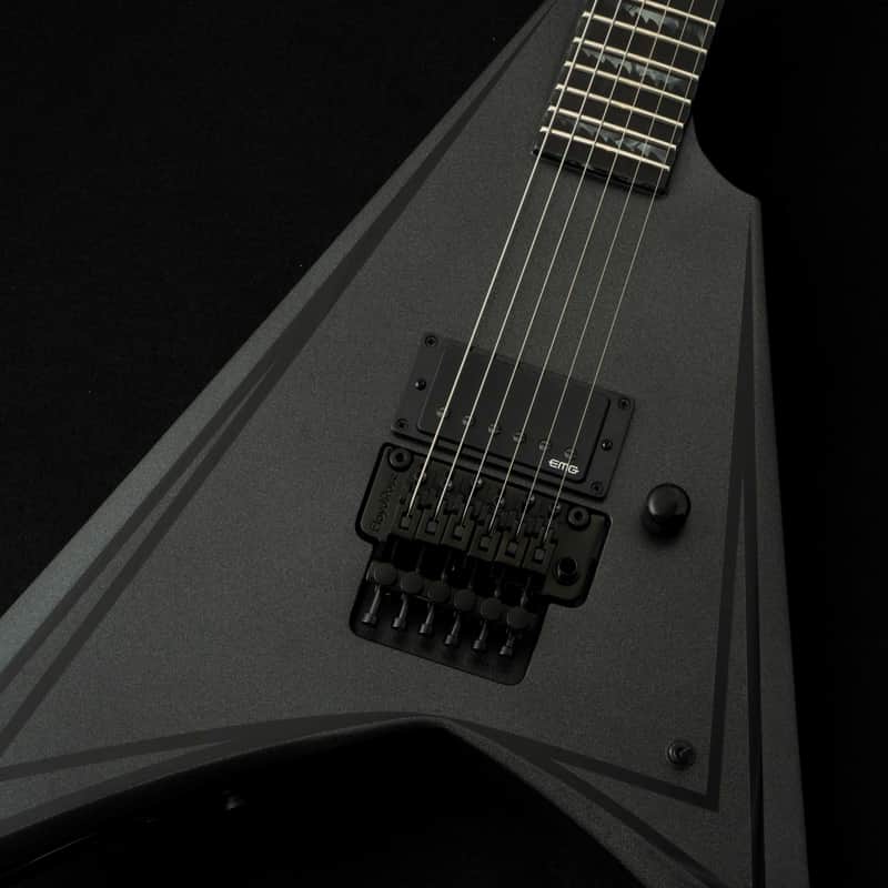 ESP EDWARDS E-ALEXI BLACKY w/ESP GB-30V -Metallic Black Satin with Gloss Black Pinstripe- #ED7521263 2026 [Made in Japan][Children of Bodom Alexi Laiho] image 1
