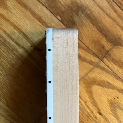Musikraft Jazzmaster Stratocaster neck and fender f tuners block inlay bound image 5
