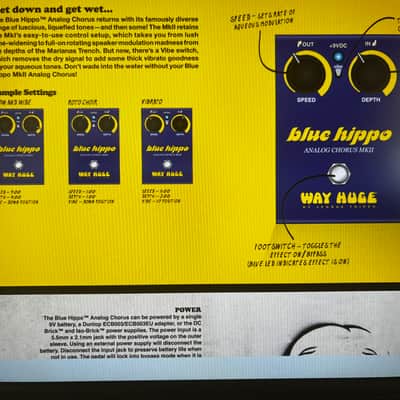 Way Huge Blue Hippo Analog Chorus MkII 2010's RARE! image 5