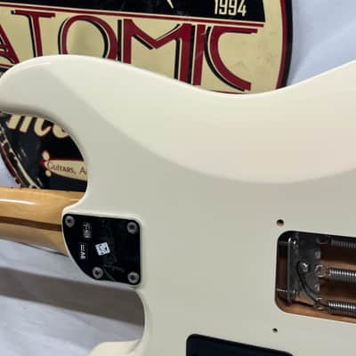 Squier Deluxe Roadhouse Strat Stratocaster Electric Guitar MIM - Made in Mexico - Olympic White image 13