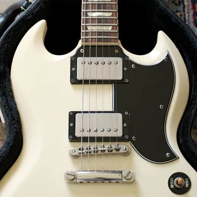 MIJ 1989 Greco Polaris White SG Standard model SS63-60 with Sheptone pickups image 8